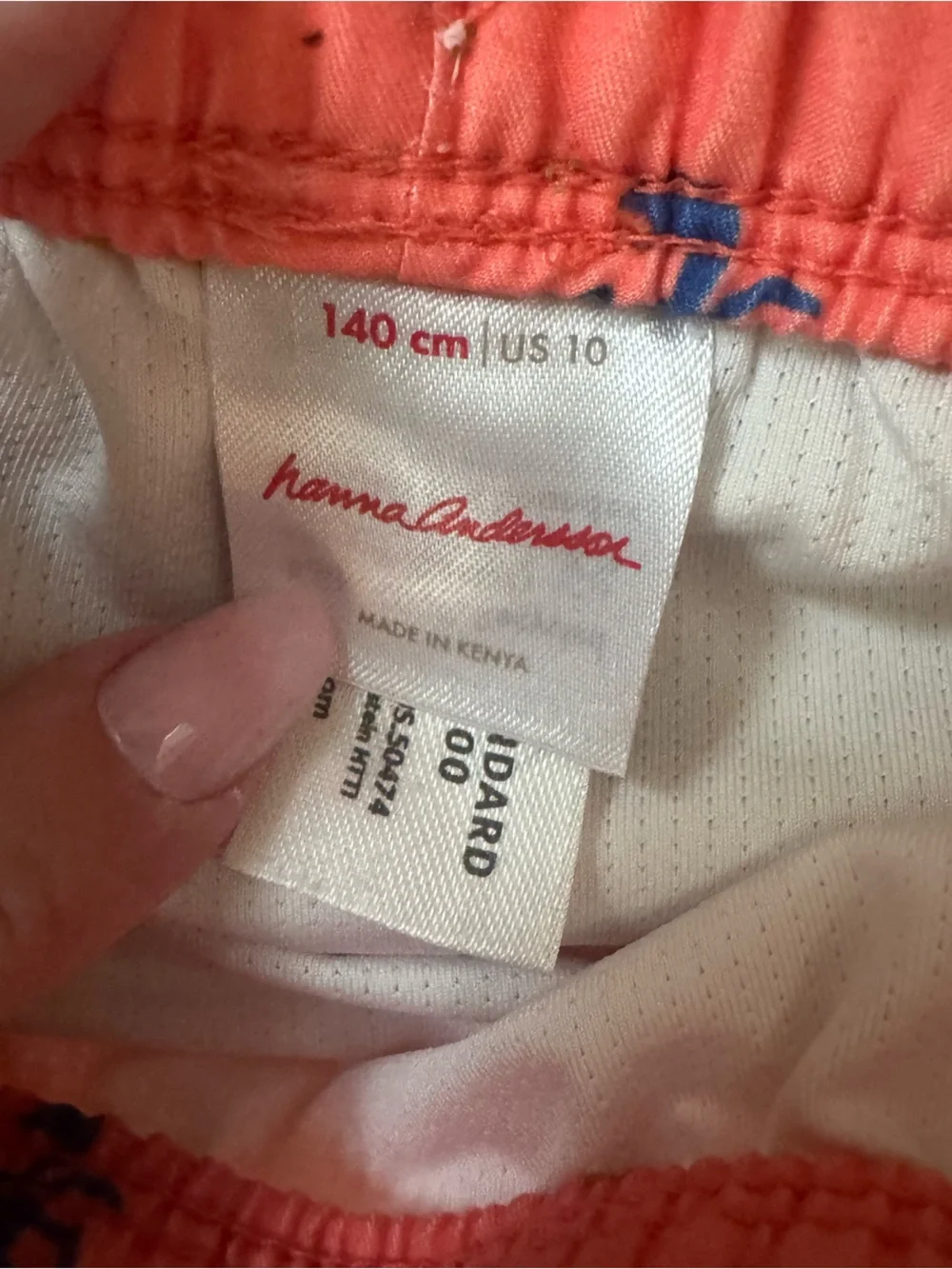 Hanna Andersson Boys Swim Set Shorts and rash guard crab size 10